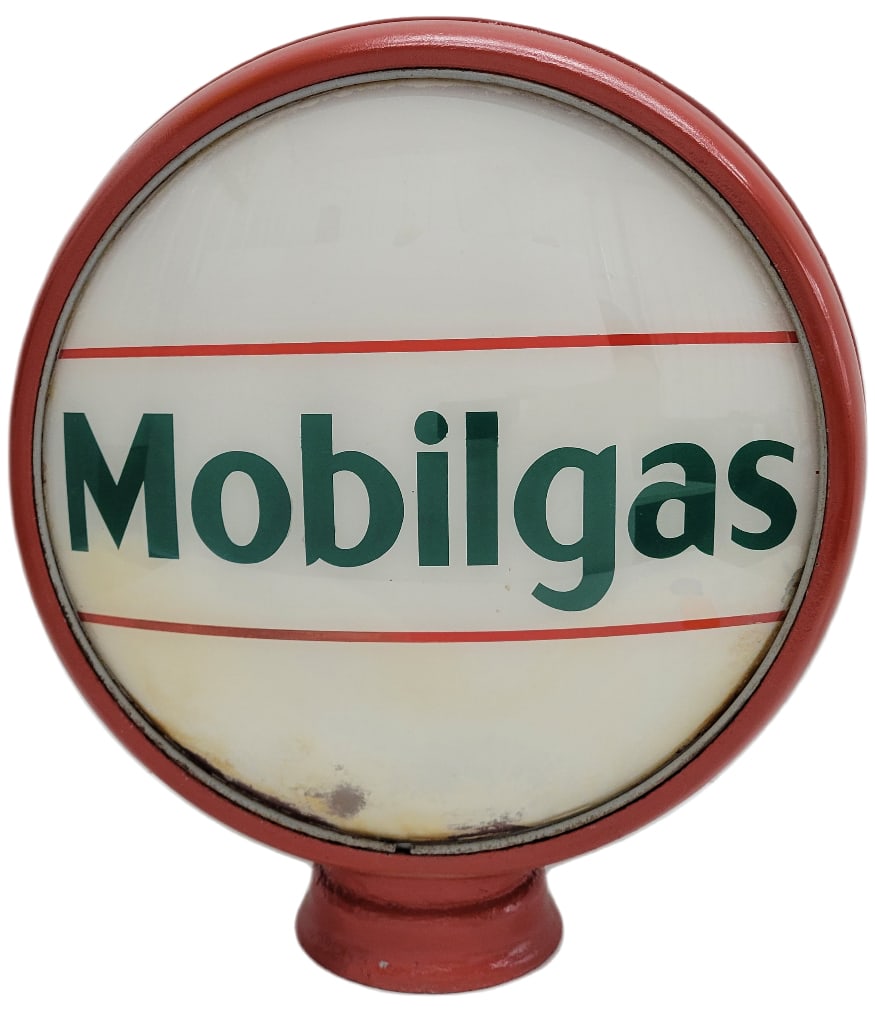 Mobilgas 15" (Green) Gas Pump Globe (1 of 2)