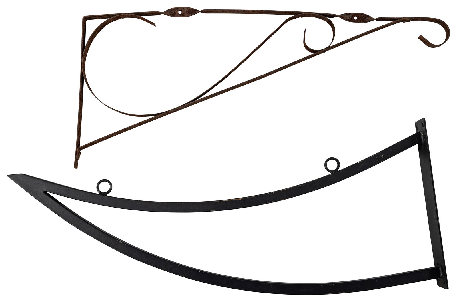 Lot of 2 Metal Sign Brackets (1 of 2)