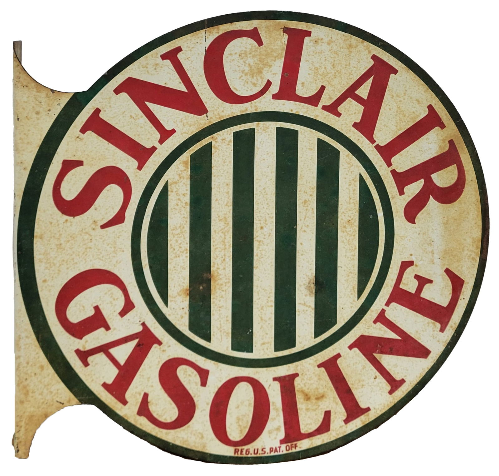 Sinclair Gasoline Double Sided Tin flange Sign (1 of 2)