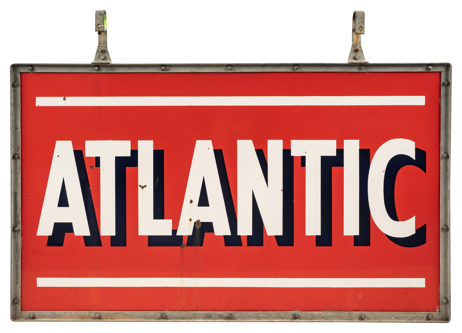 Atlantic Gasoline 42"x72" ID Sign w/ Frame (1 of 2)