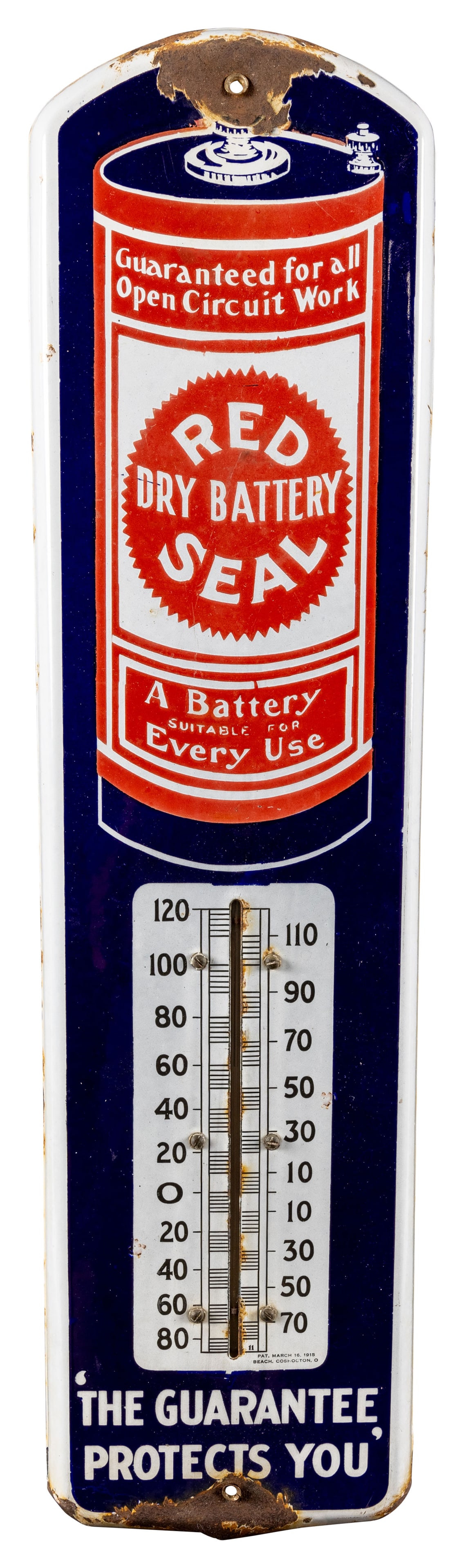 Red Seal Dry Battery SSP Thermometer w/ Logo (1 of 2)