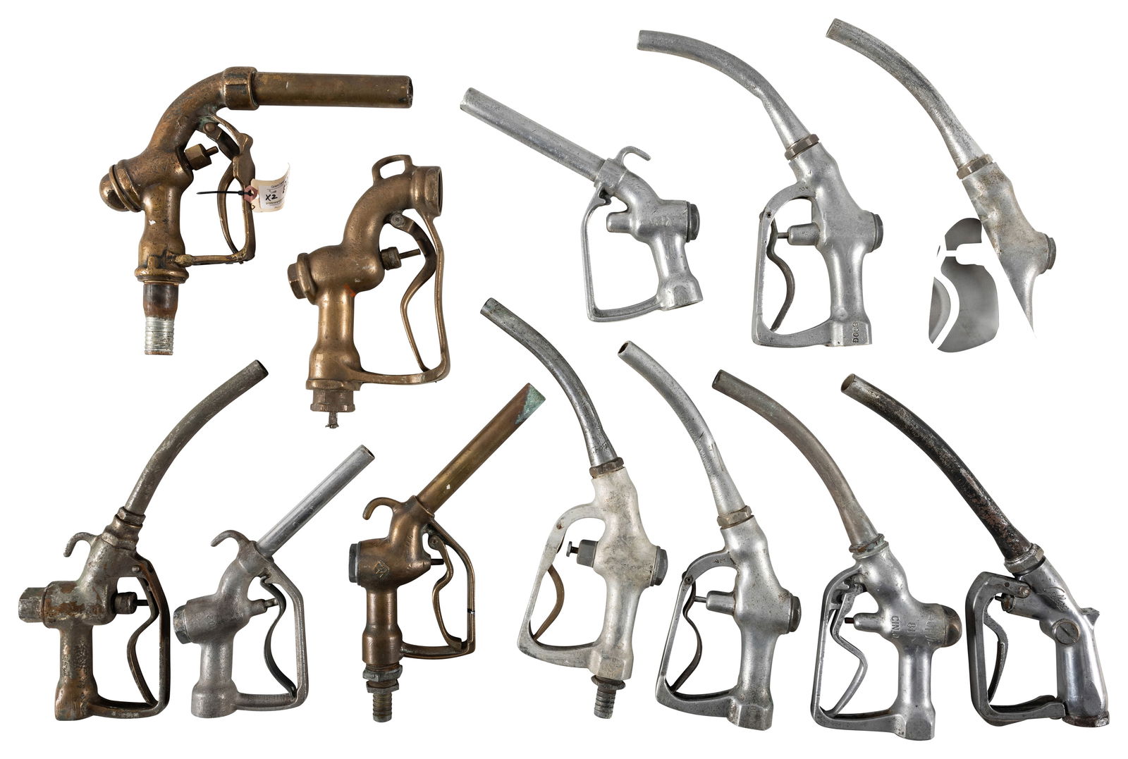 Lot of 12 Gas Pump Handles Nozzles (1 of 1)