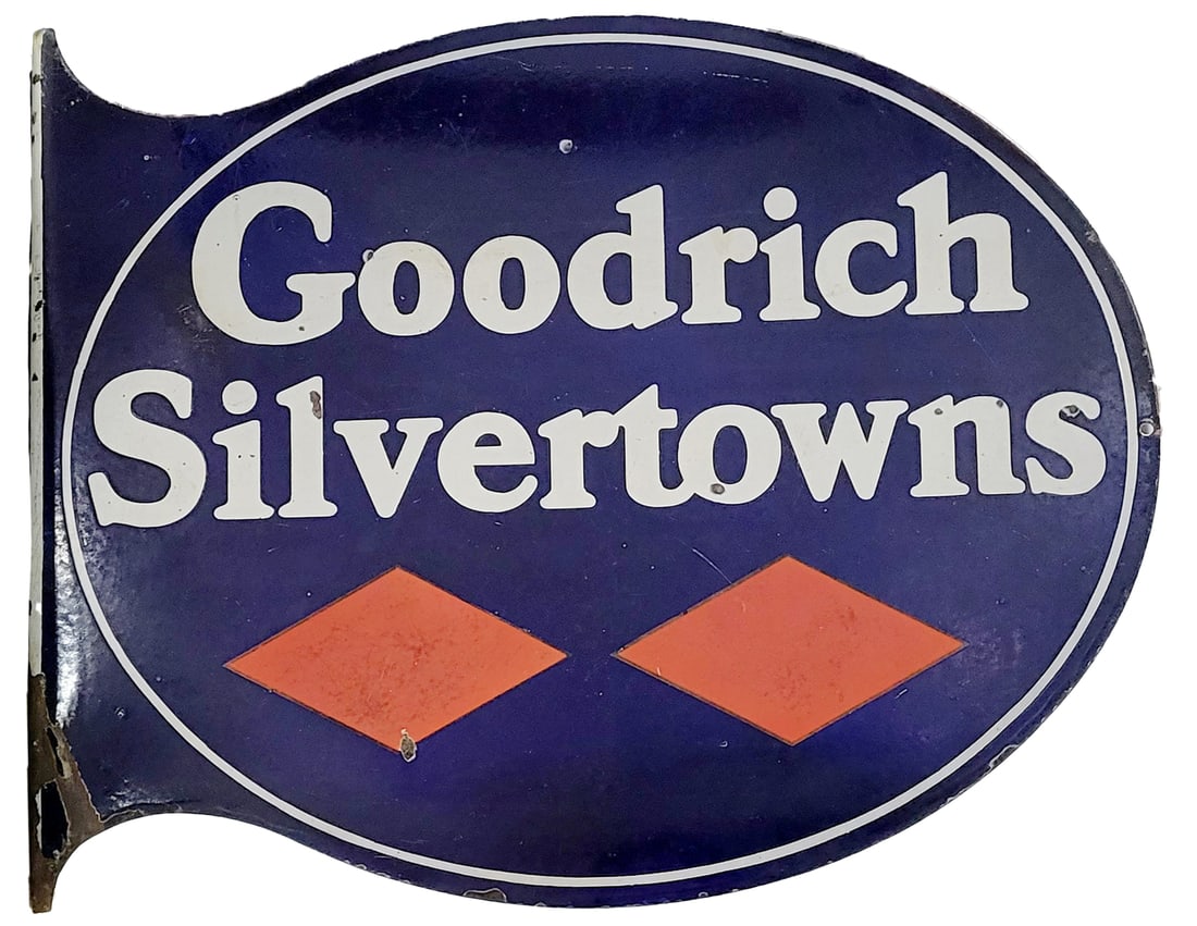Goodrich Silvertowns Tires DSP Flange Sign (1 of 2)