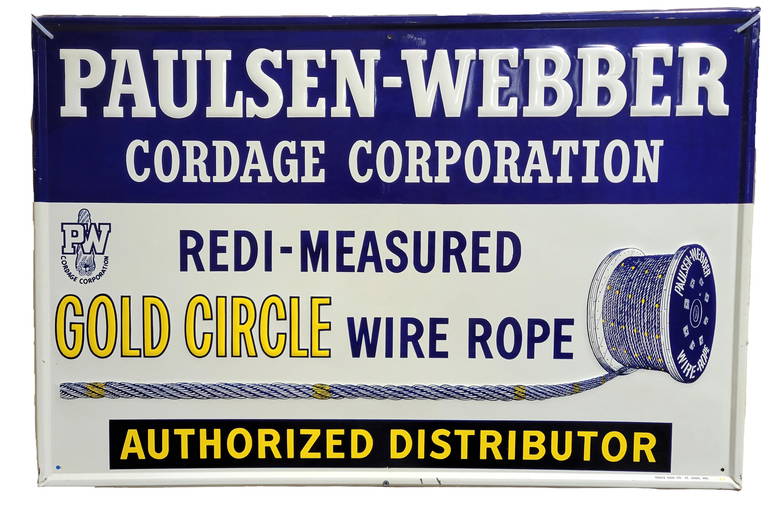 Paulsen ber Cold Circle Wire Rope Distributor Sst Sign
