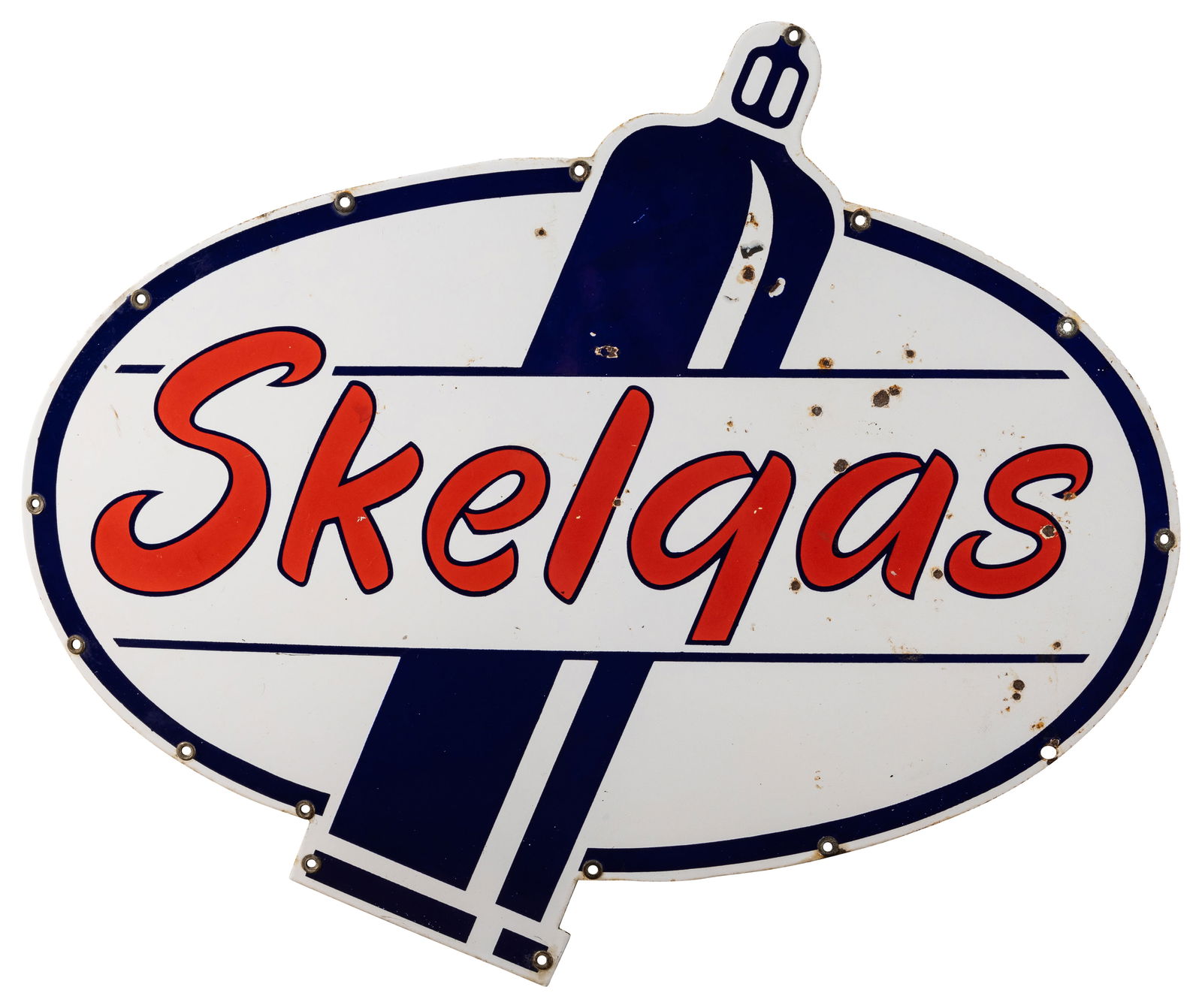 Skelly Skelgas Die cut SSP Bottled Gas Sign (1 of 2)