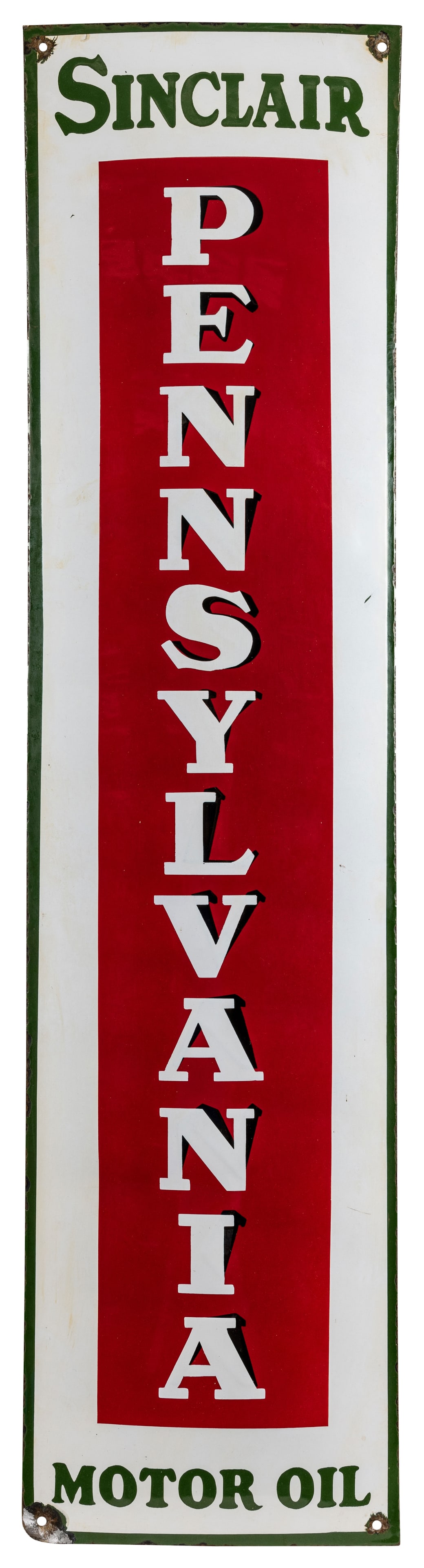 New Contemporary Sinclair Pennsylvania Motor Oil Single Sided Sign (1 of 2)