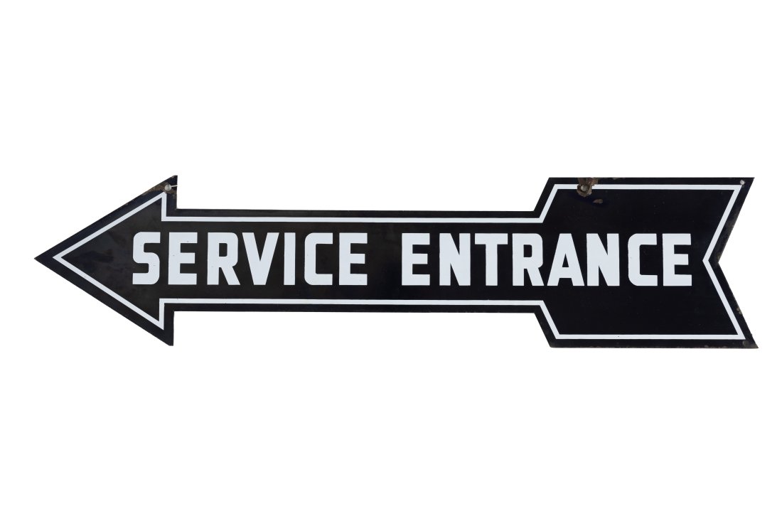 Porcelain Diecut Service Arrow (1 of 2)