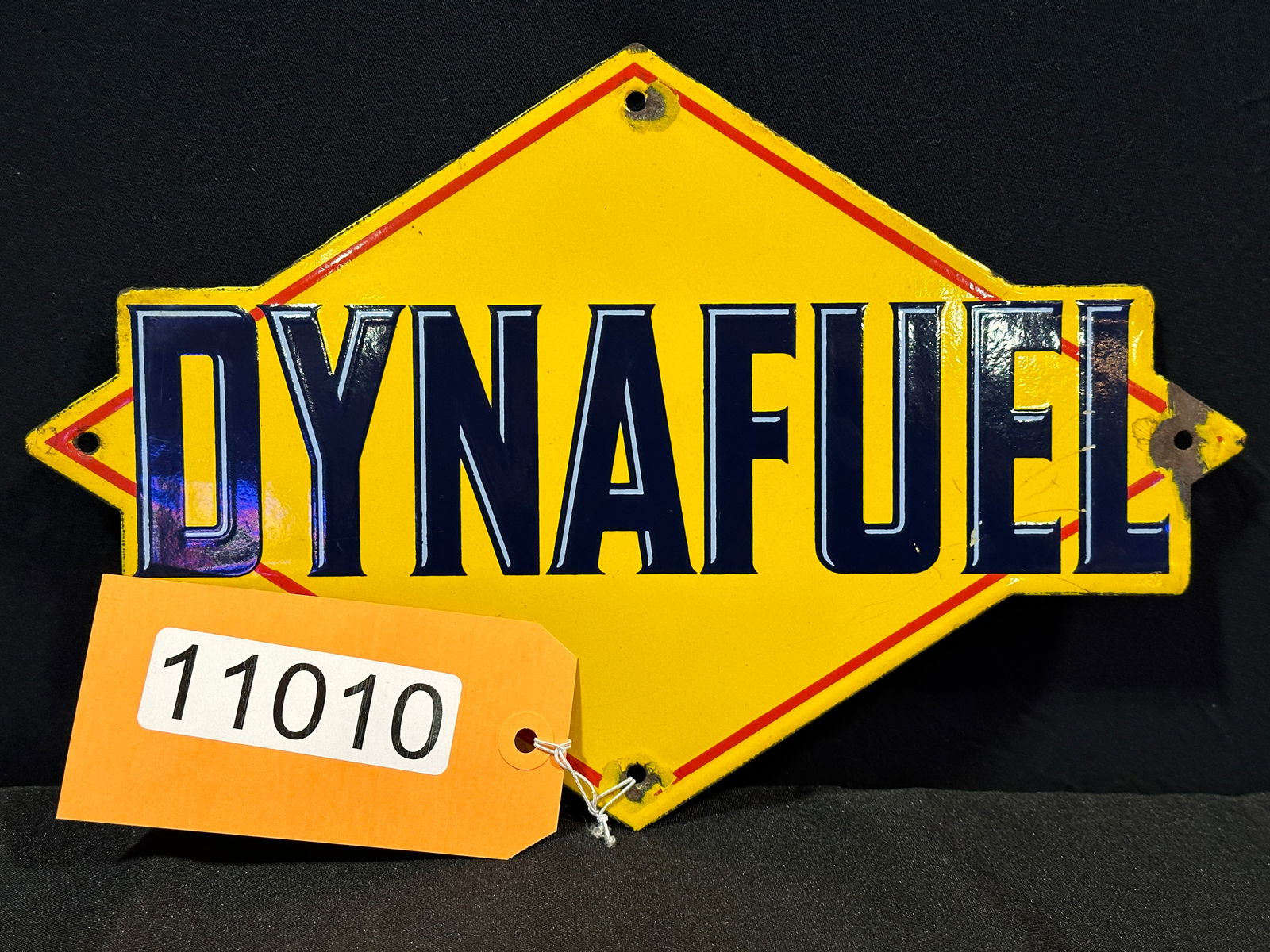 Dynafuel porcelain pump plate sign (1 of 2)