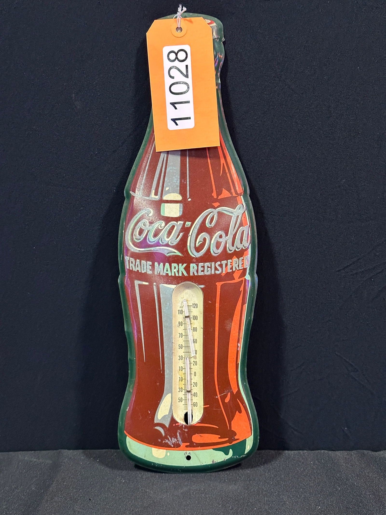 Coca Cola Tin Thermometer Soda bottle sign (1 of 2)