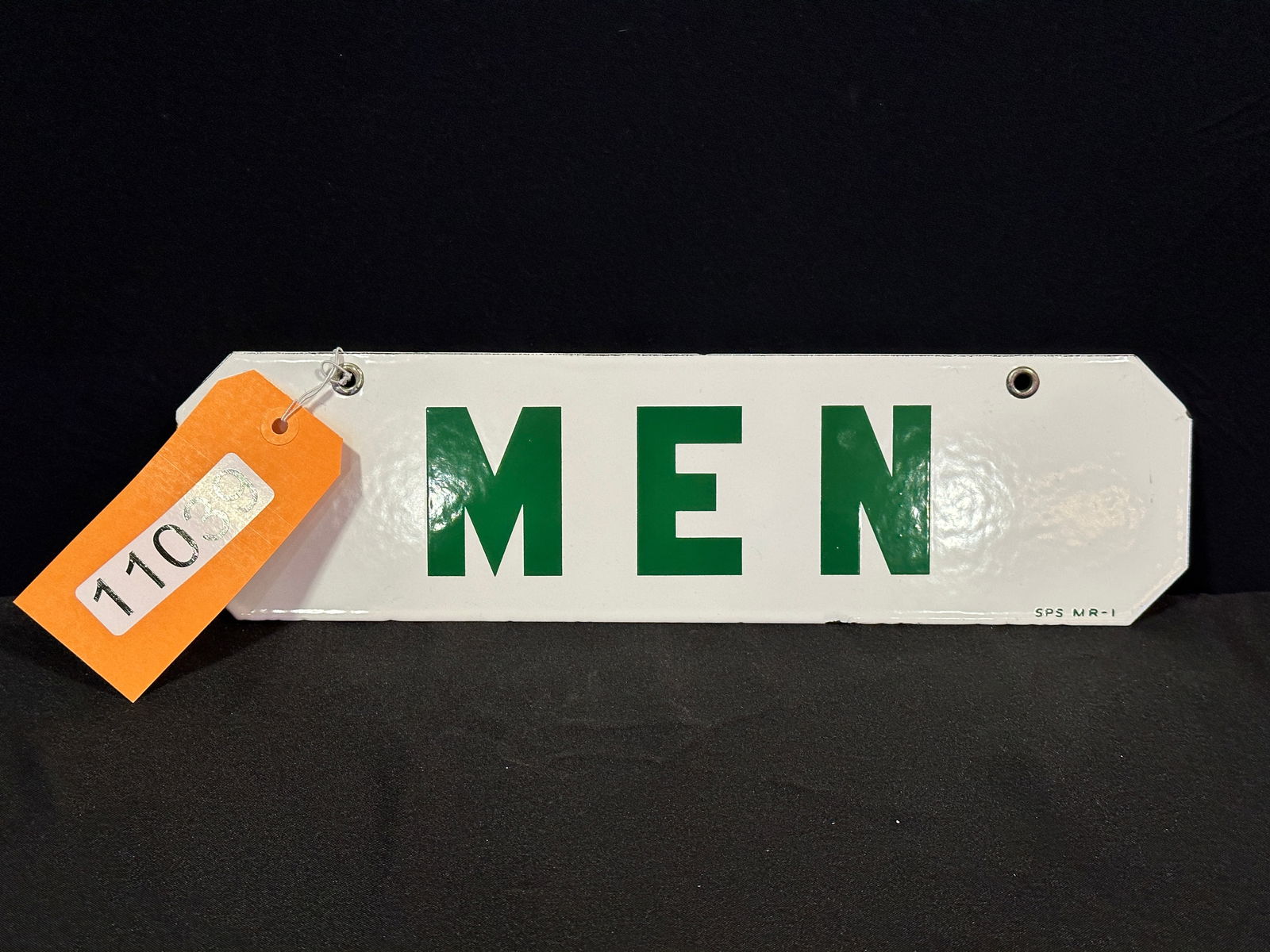 Sinclair Mens rest room porcelain sign (1 of 2)