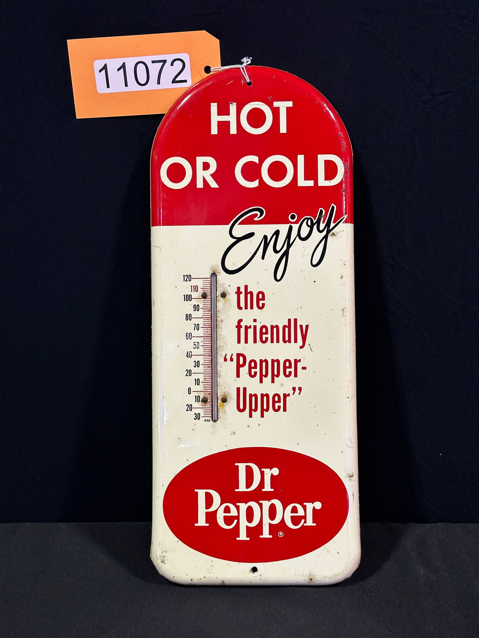 Dr Pepper hot or cold metal thermometer (1 of 2)