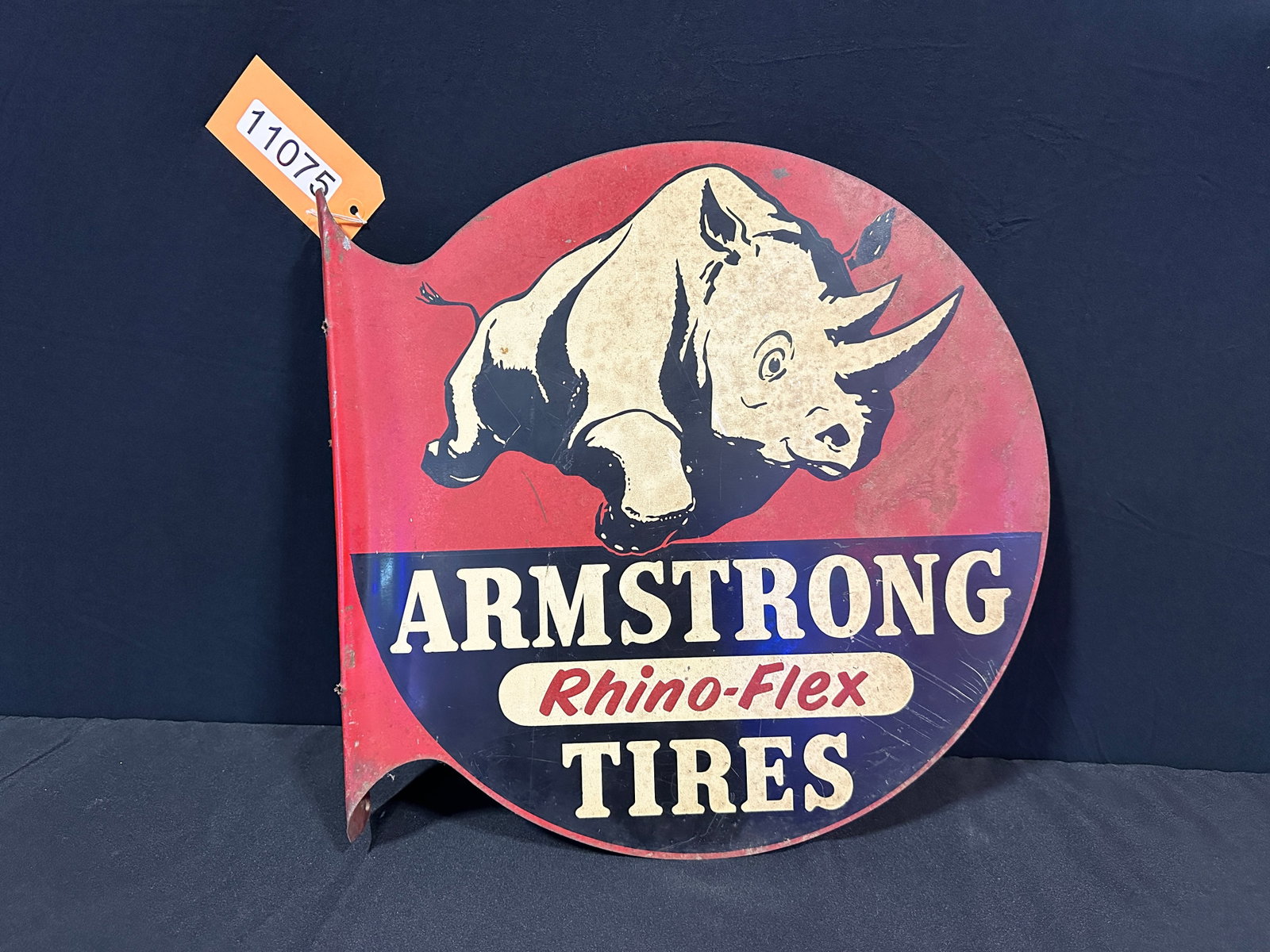 Armstrong Rhino Flex tires tin flange: DST (double sided tin) Armstrong Rhino Flex tires tin flange. 17.5" H x 17.5" W x 2" D.
