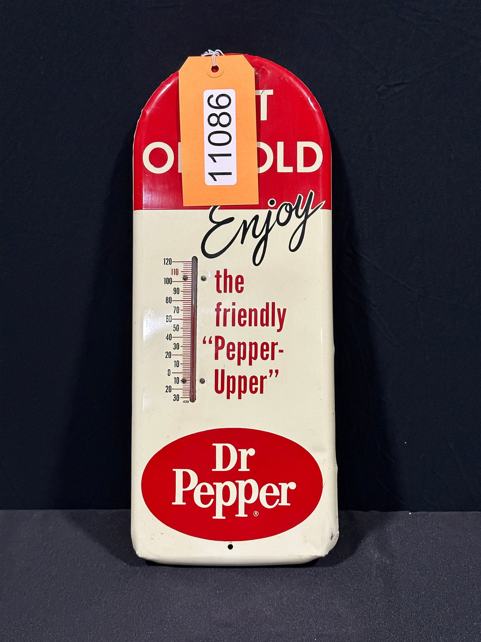 Dr Pepper hot or cold metal thermometer (1 of 2)