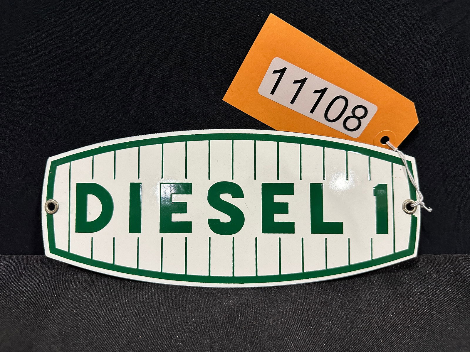 Champlin Diesel 1 porcelain pump plate sign (1 of 2)