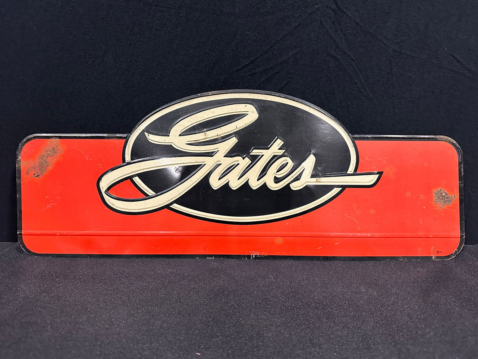 Gates Tin Belts & Hoses Display Rack Topper Sign (1 of 2)