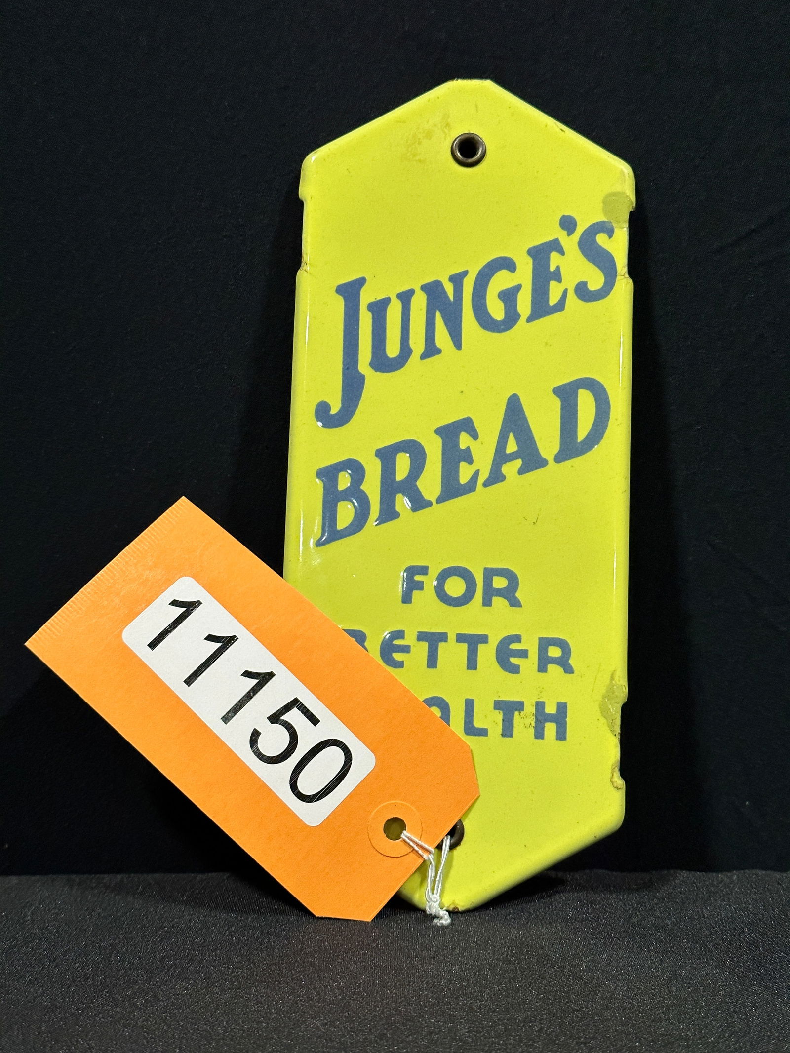Junge's bread better health porcelain door push sign (1 of 2)