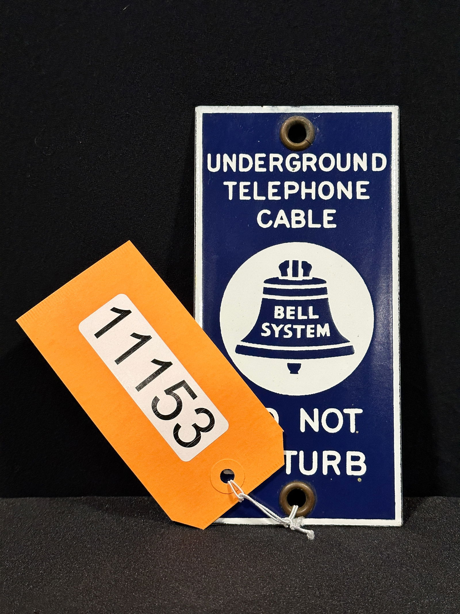 Underground Telephone Cable Bell System porcelain sign (1 of 2)