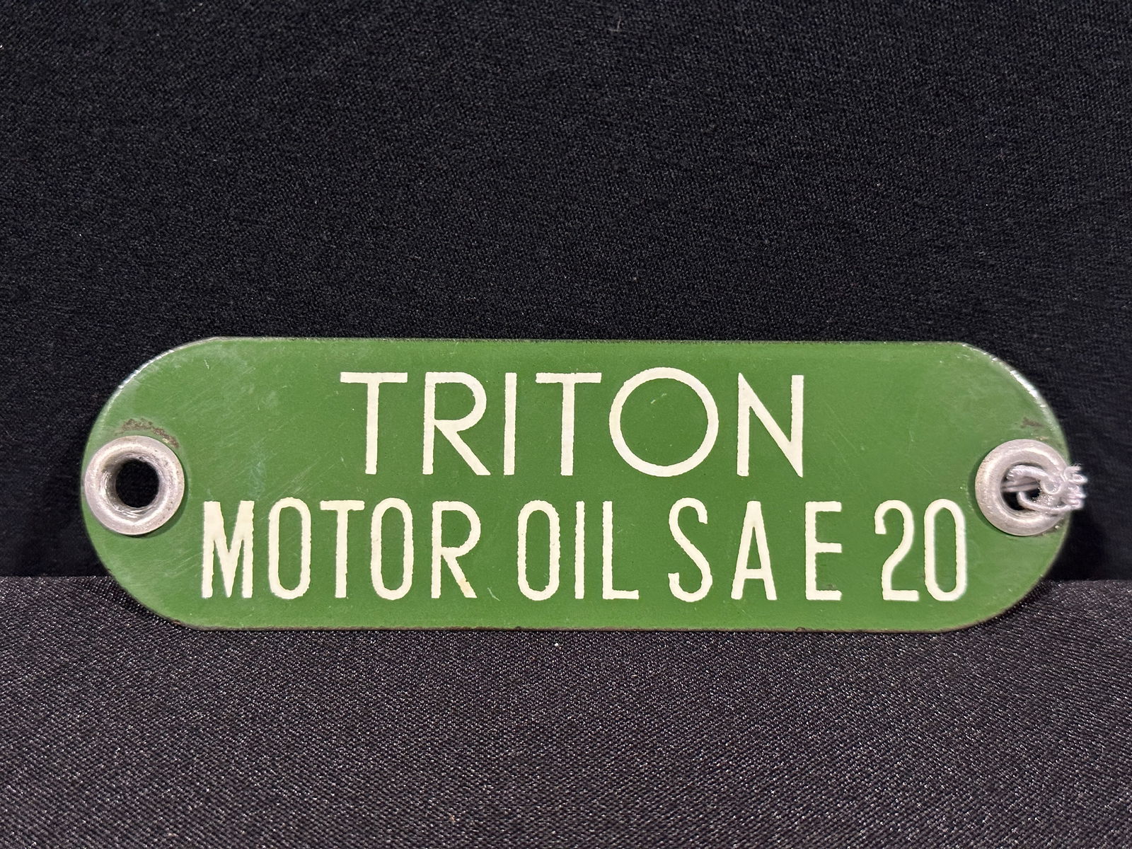 Triton motor oil porcelain sign (1 of 2)