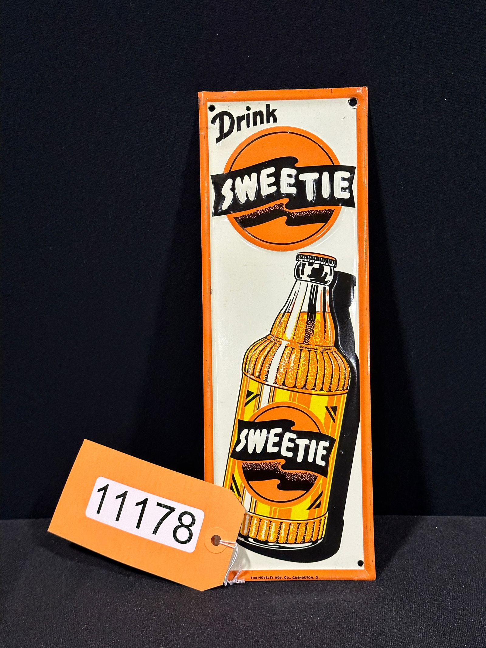 Drink Sweetie tin metal door push soda sign (1 of 2)