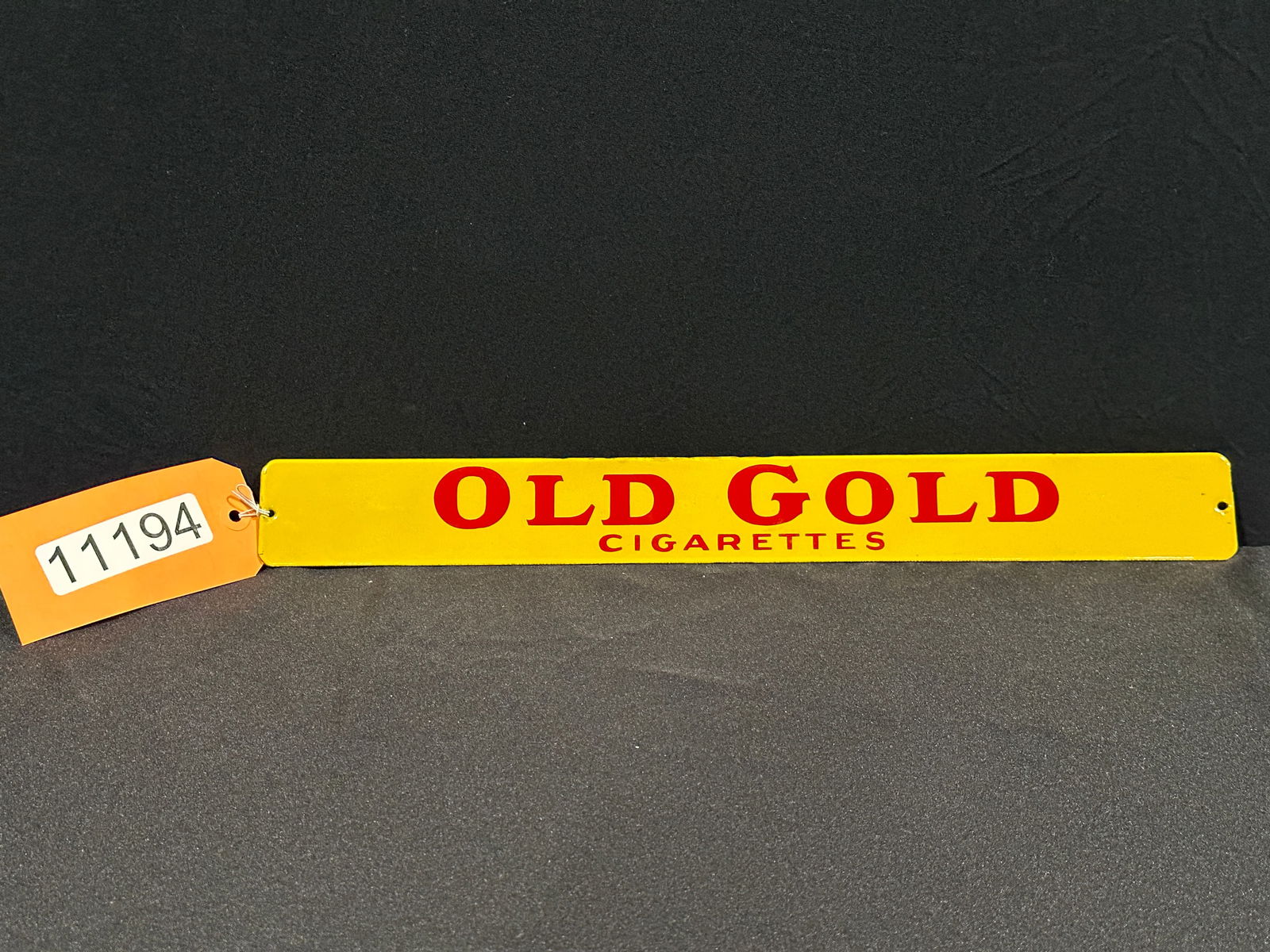 Old gold cigarettes tobacco porcelain door push sign (1 of 2)