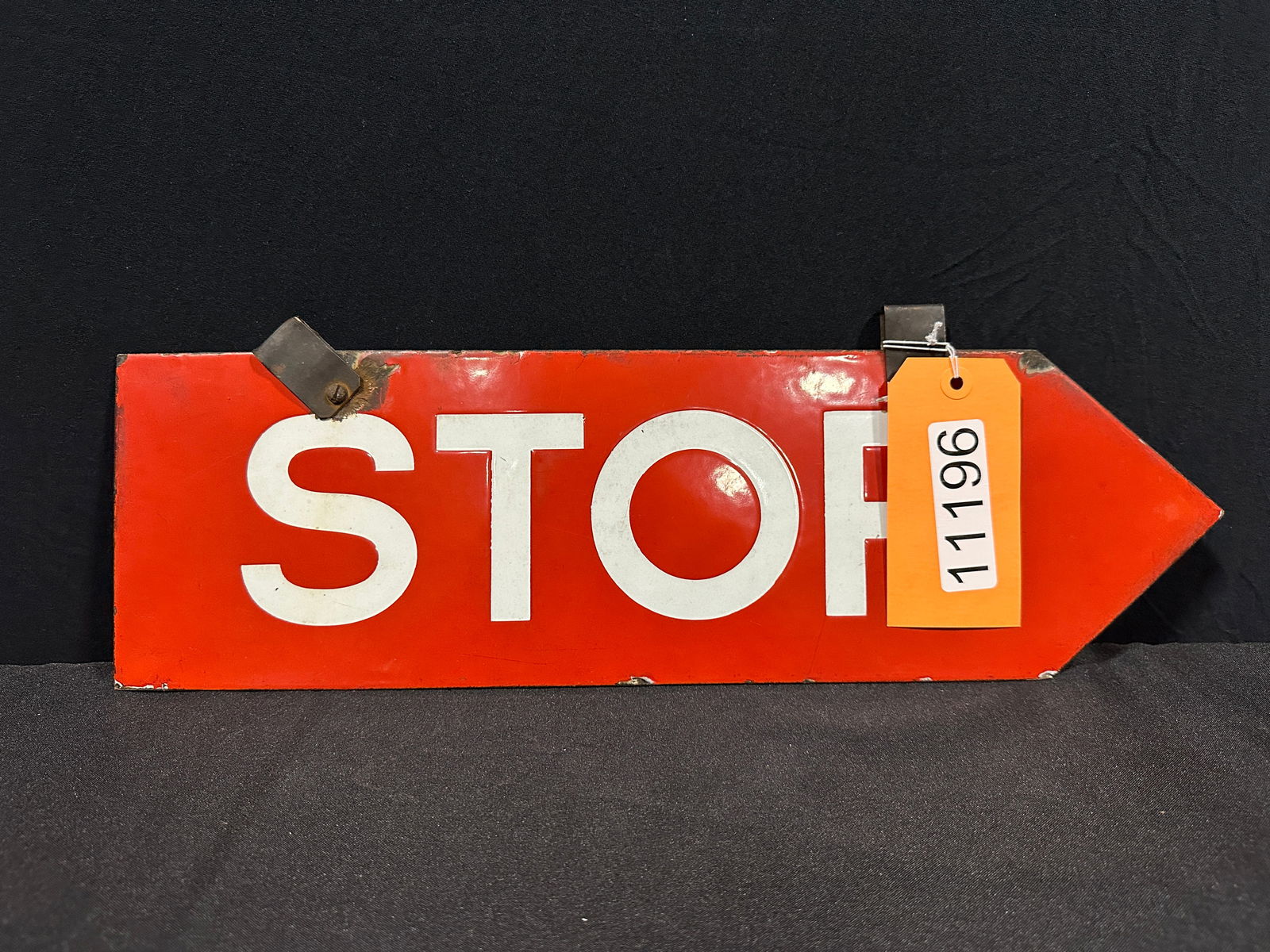 Porcelain stop road sign (1 of 2)