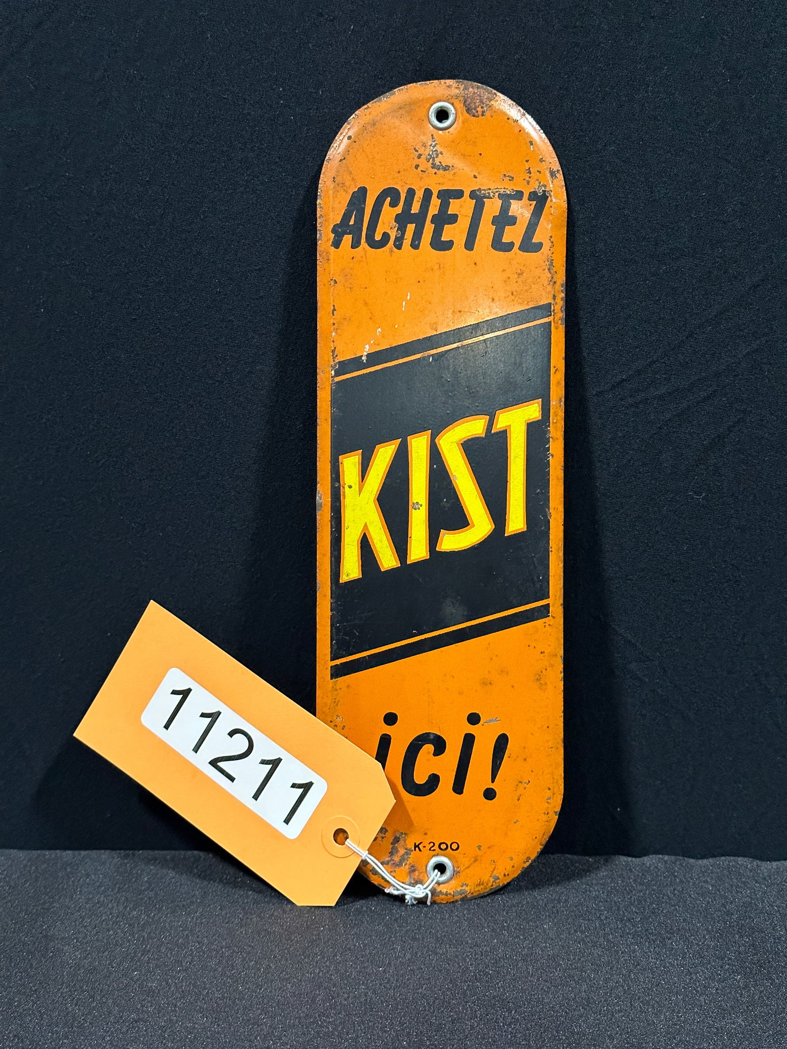Kist Achetez Ici tin metal door push sign (1 of 2)