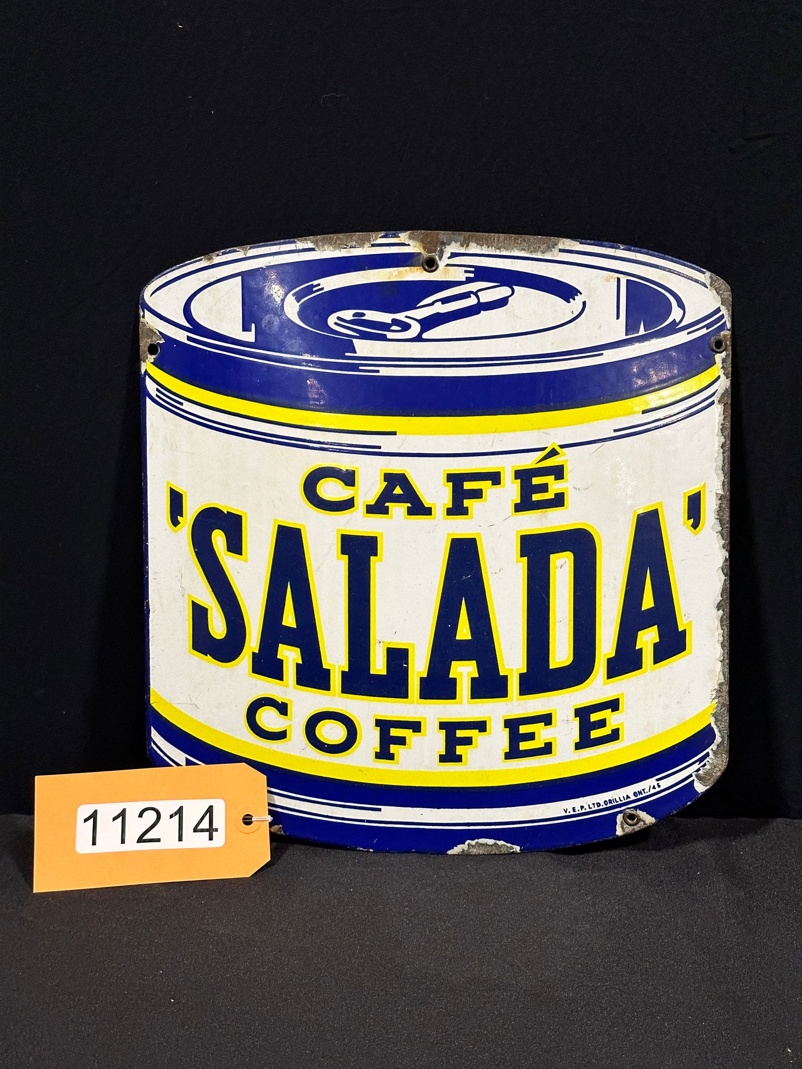 Cafe Salada coffee porcelain sign (1 of 2)