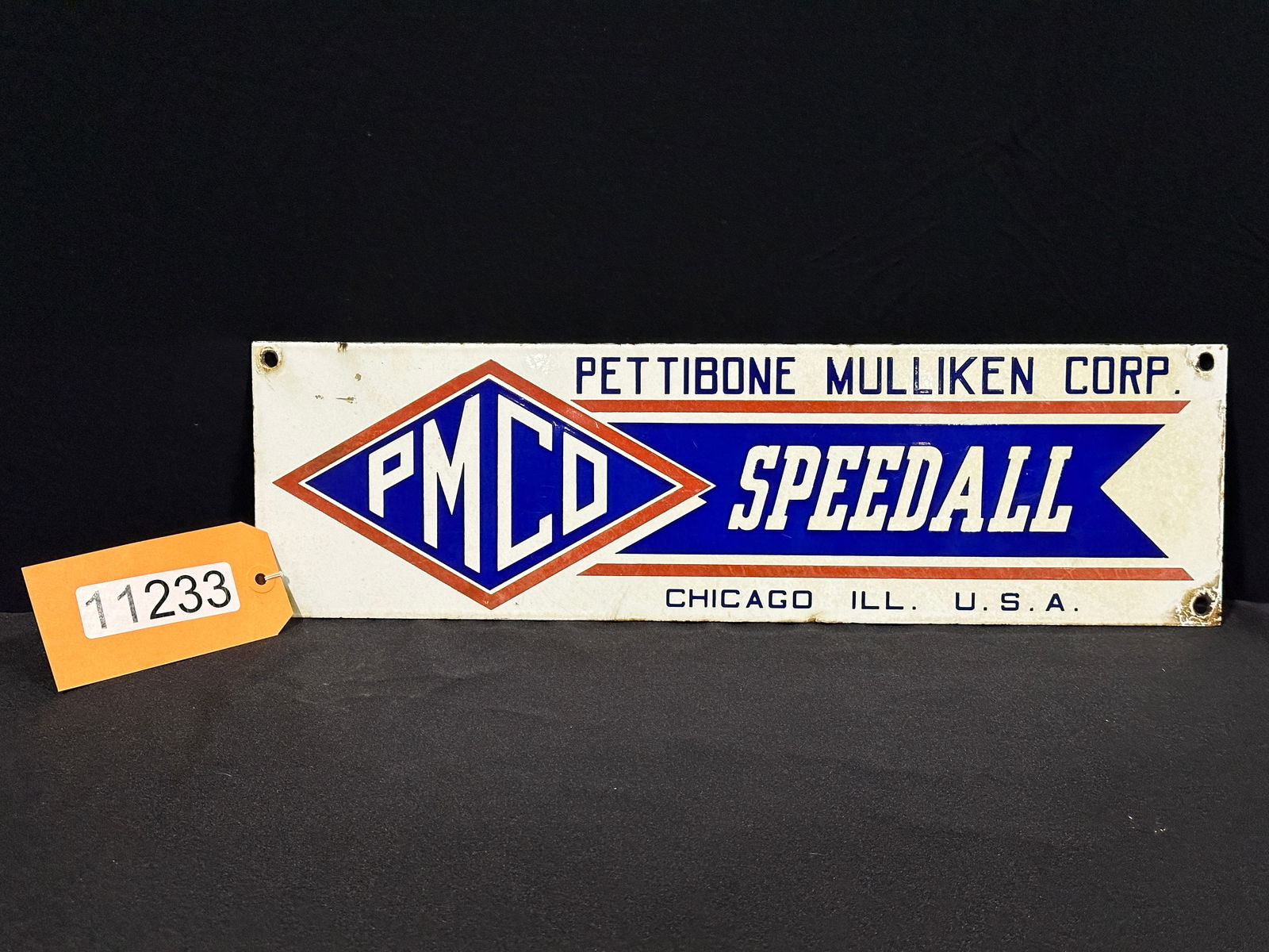 PMCO Speedall Chicago porcelain sign (1 of 2)