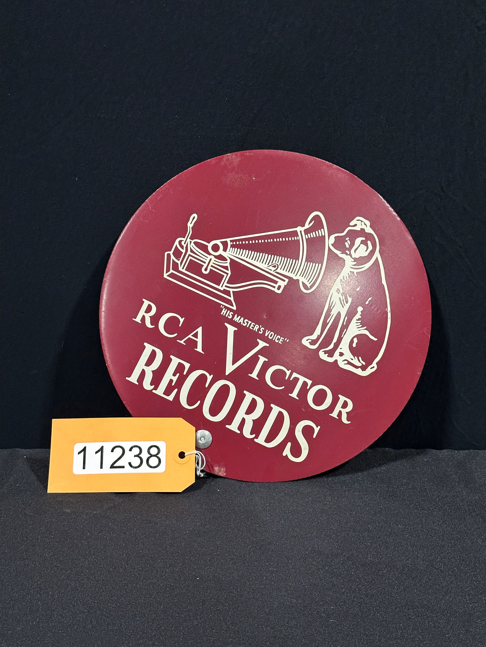 RCA records music store display rack metal sign (1 of 2)