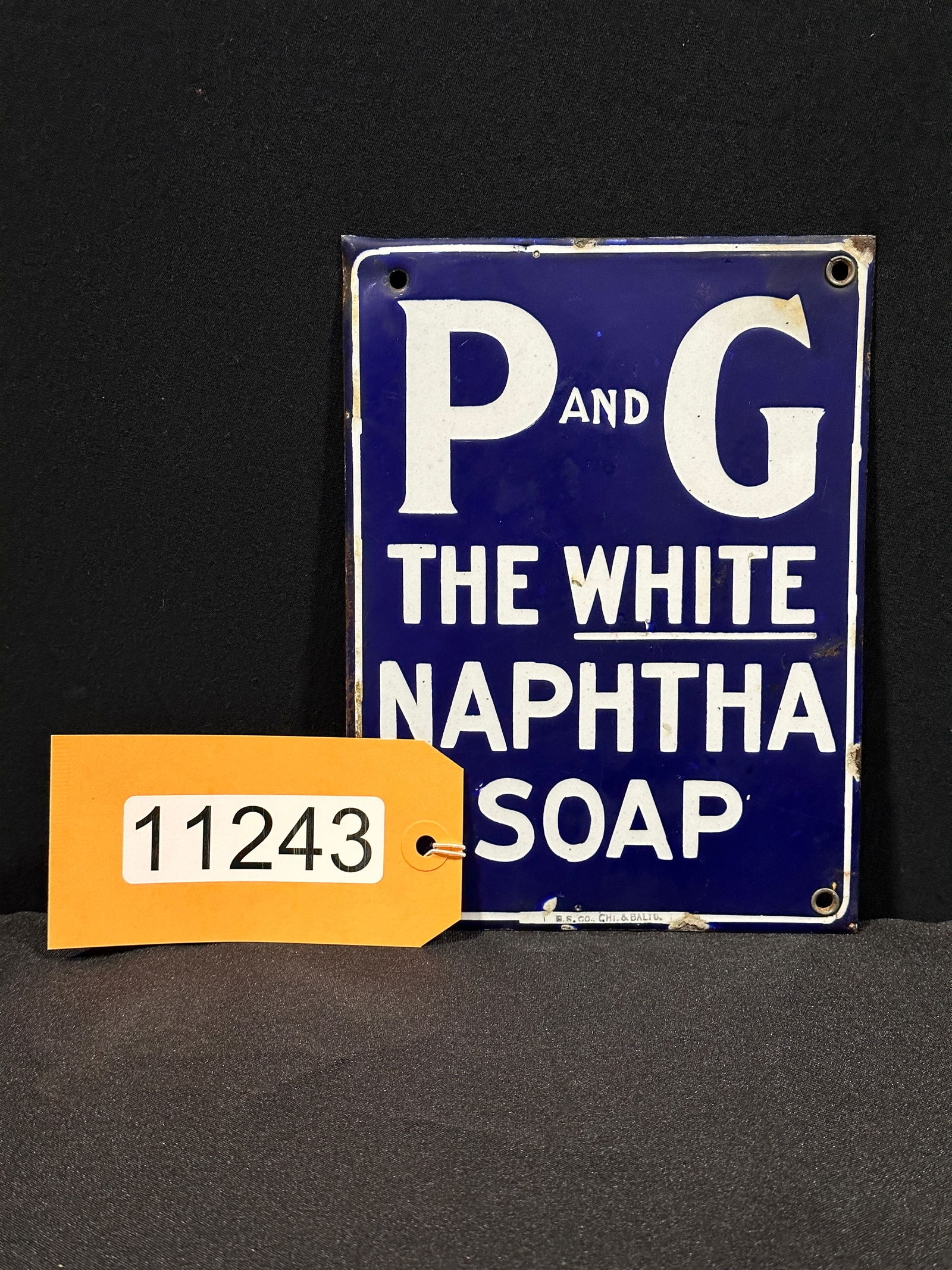 P and G white naphtha soap porcelain sign (1 of 2)