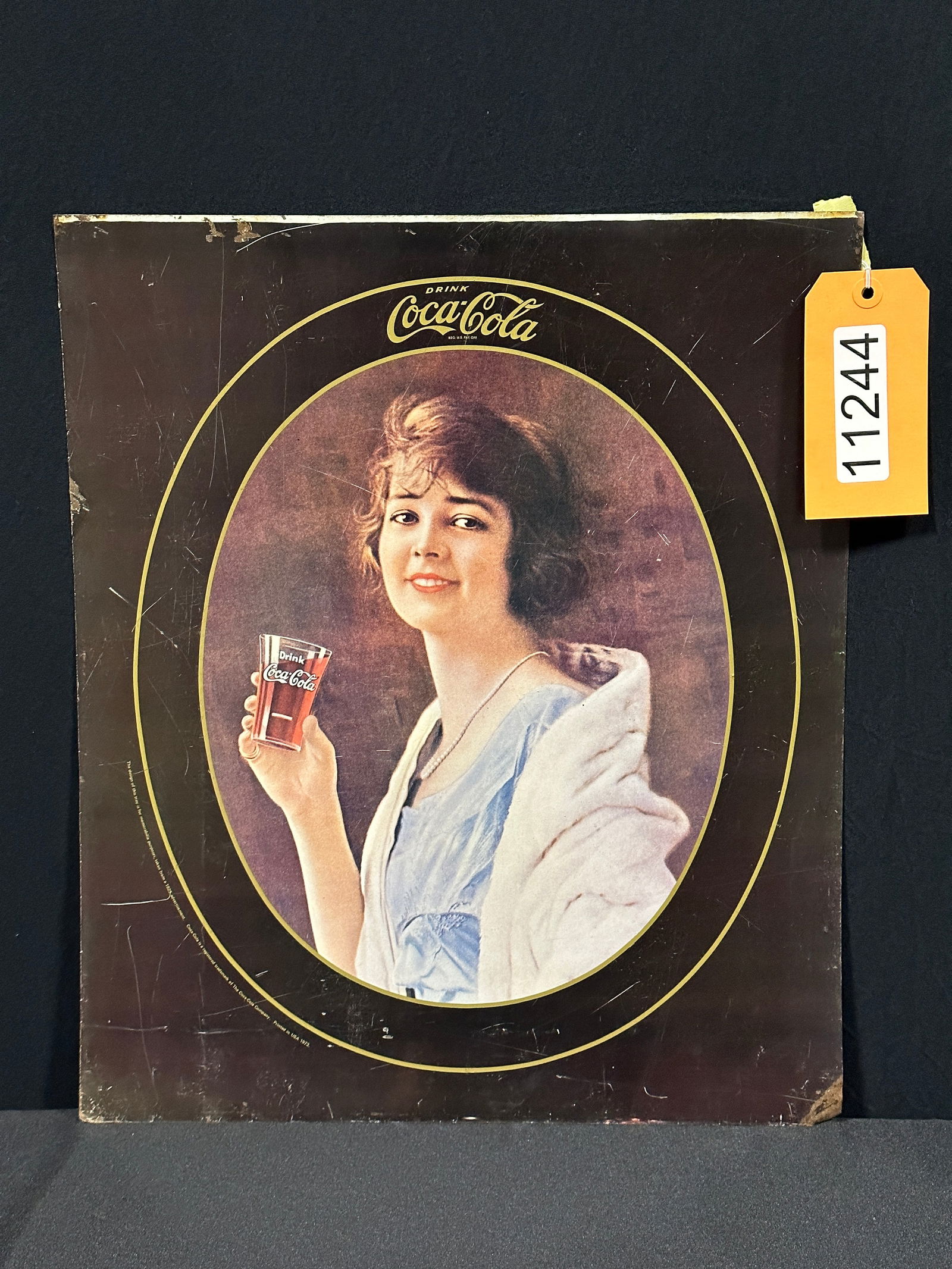 Drink Coca Cola Coke soda tin metal sign (1 of 2)