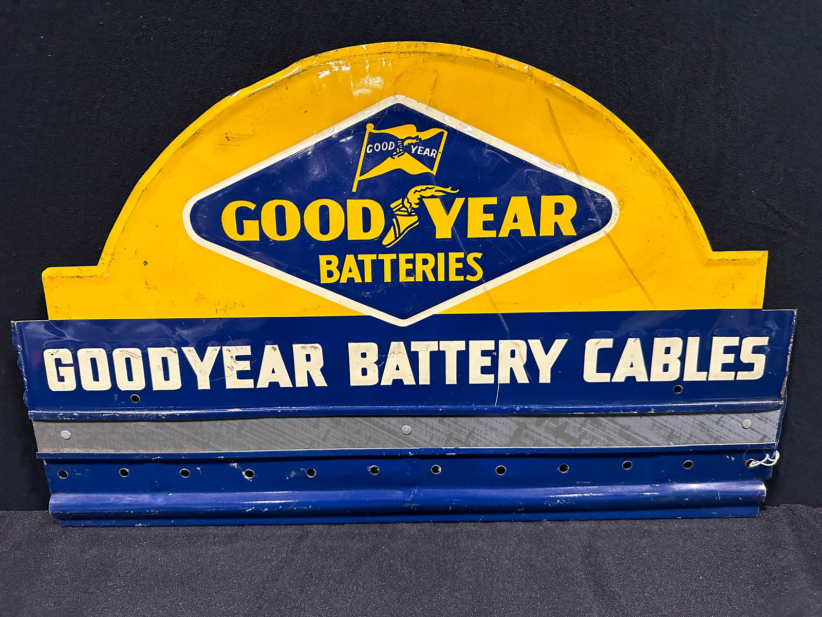 Goodyear batteries battery cable rack topper sign (1 of 2)