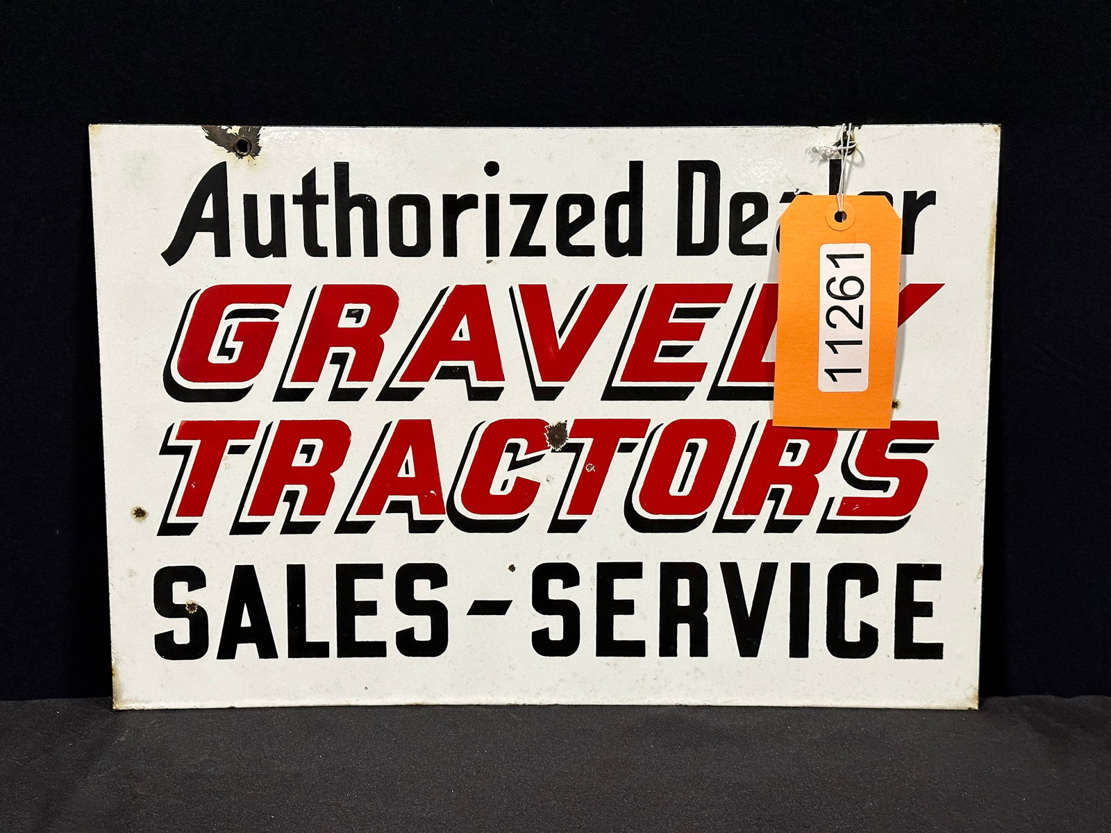 Gravely Tractors dealer sales service porcelain sign (1 of 2)