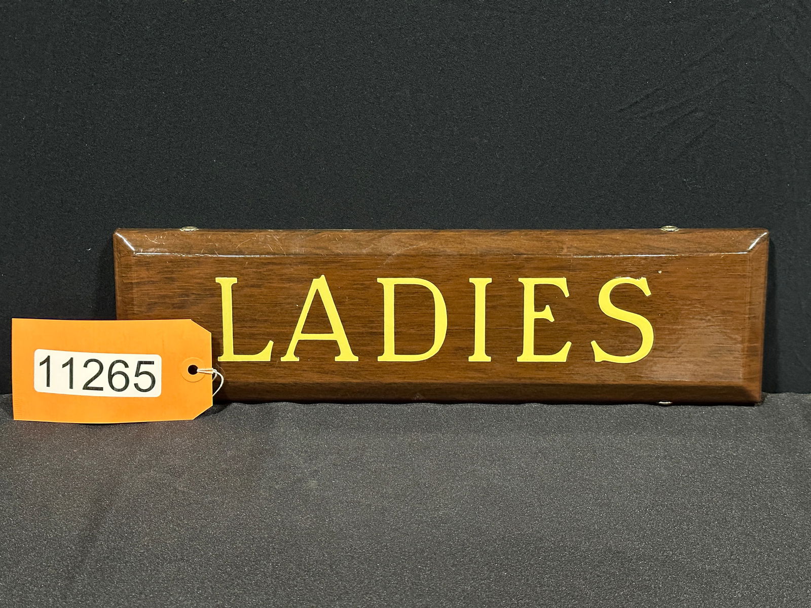 Ladies restroom bathroom porcelain display sign (1 of 2)