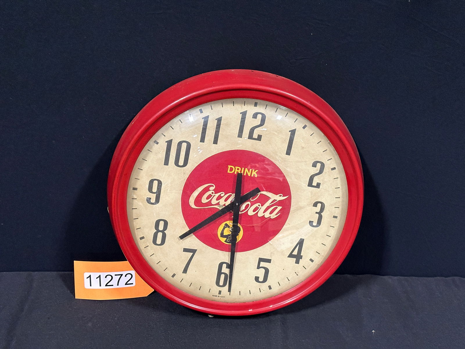 Drink Coca Cola tin metal clock Coke (1 of 2)