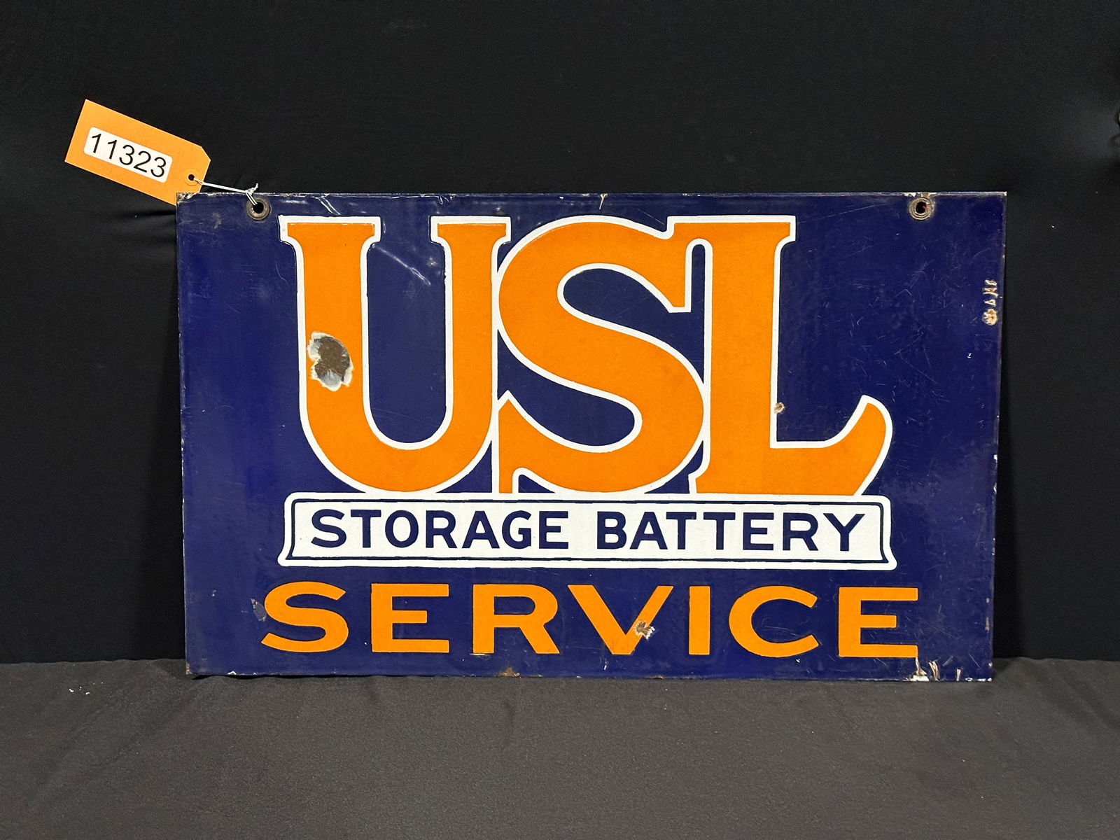 USL Storage battery service porcelain dealer sign (1 of 2)
