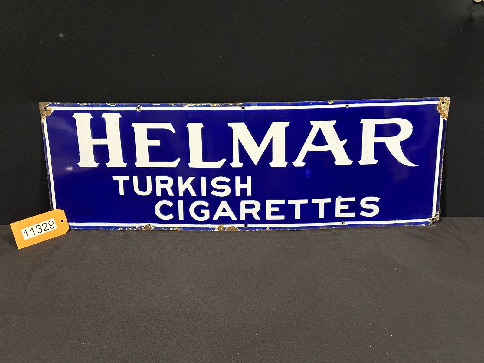 Helmar Turkish tobacco cigarettes porcelain sign (1 of 2)