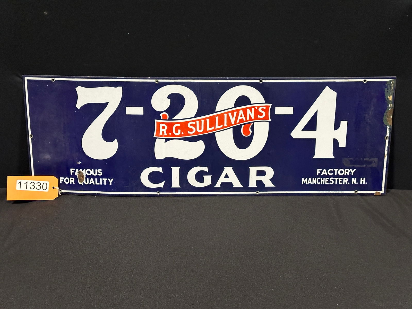 7204 Sullivans Cigar tobacco porcelain sign (1 of 2)