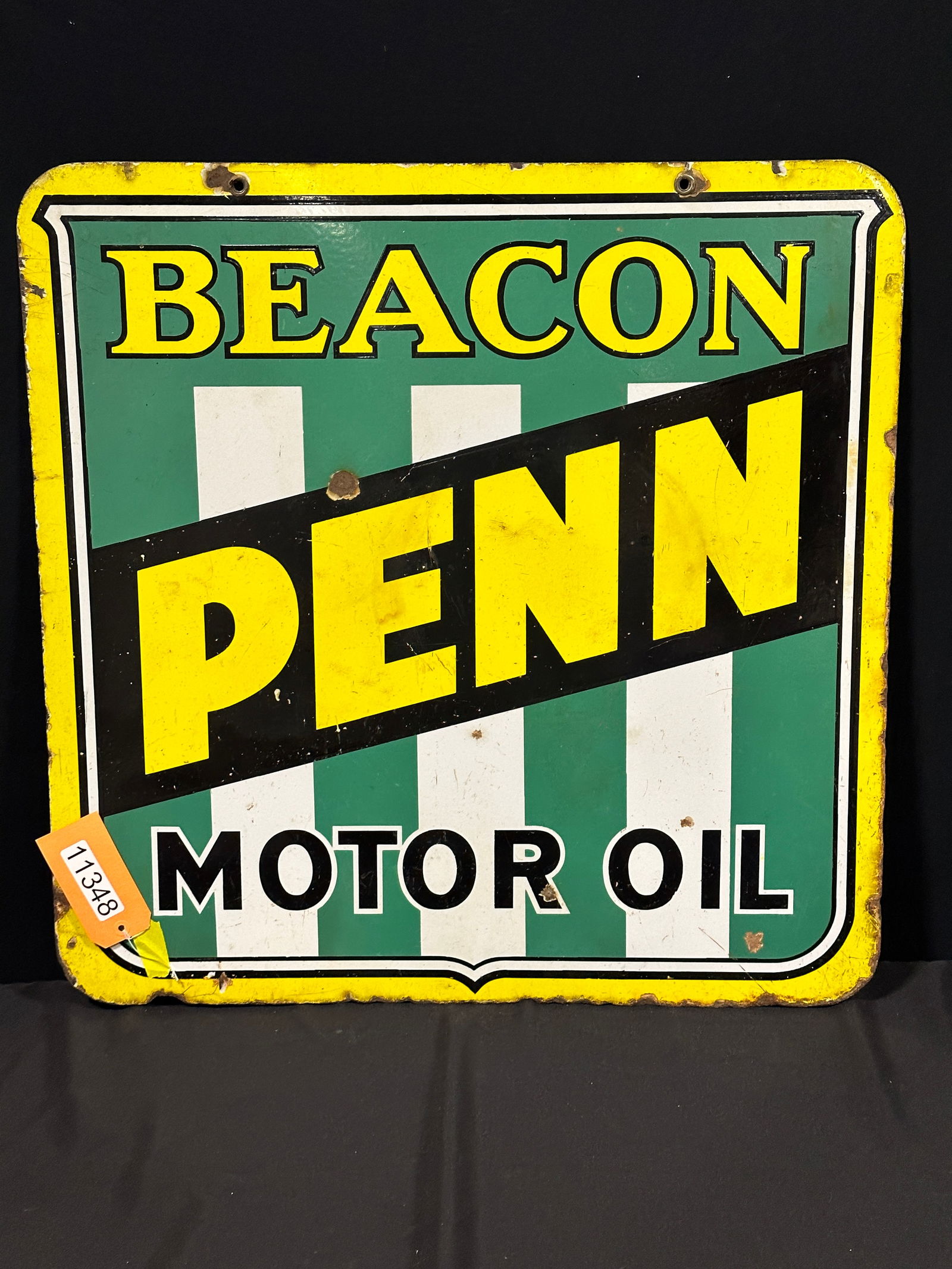 Beacon Penn motor oil DSP porcelain sign (1 of 2)