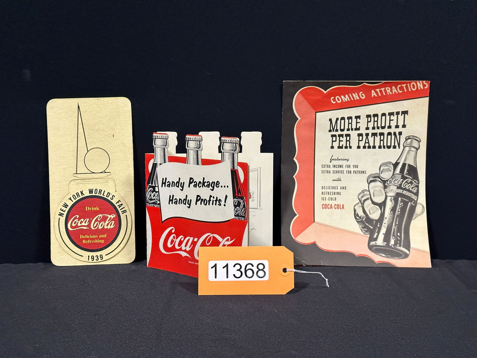 Coca Cola Coke 1939 worlds fair advertising book sign (1 of 3)
