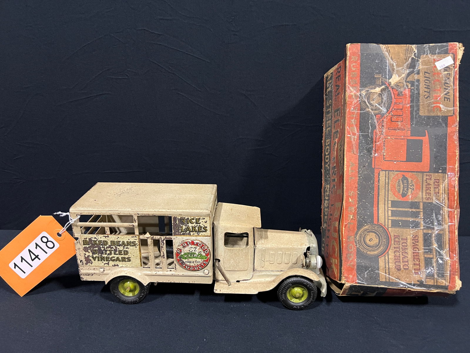 1932 Metalcraft H J Heinz pressed metal toy truck w/box (1 of 4)