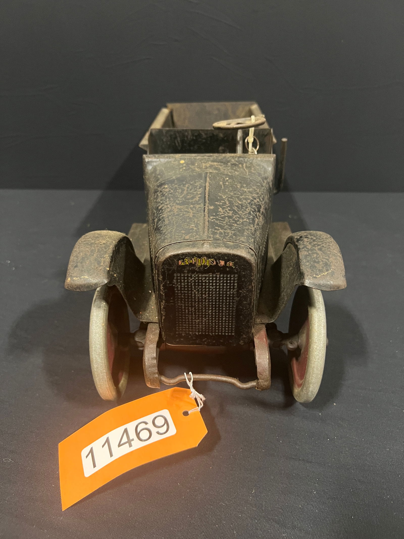 1920's Buddy L pressed steel toy dump truck orig paint (1 of 4)