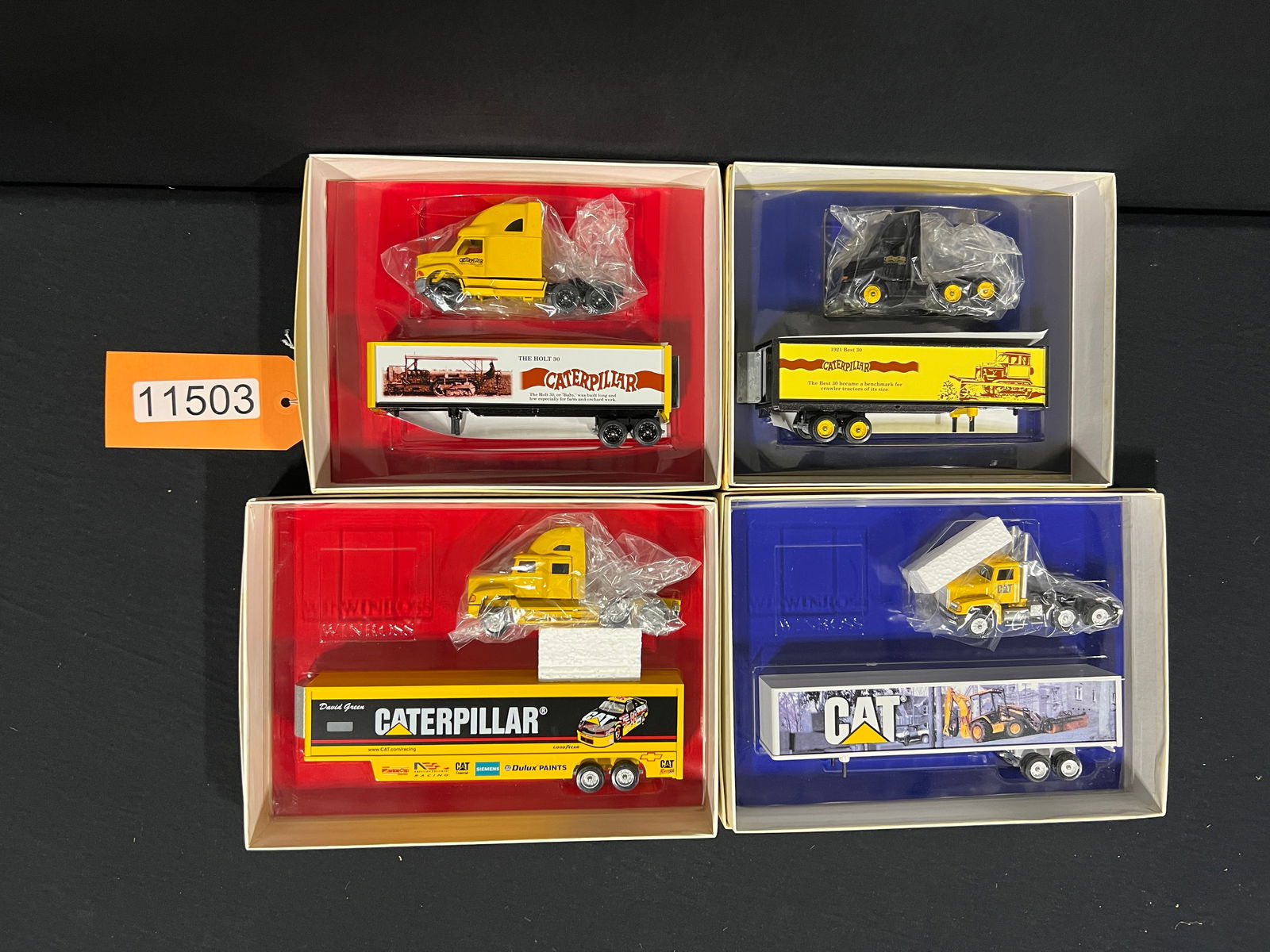 Winross Caterpillar historical and racing trucks (1 of 1)
