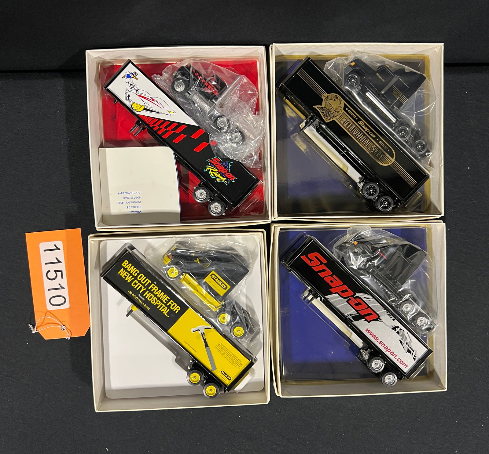 Winross Stanley Hammer snap on tool racing trucks (1 of 1)