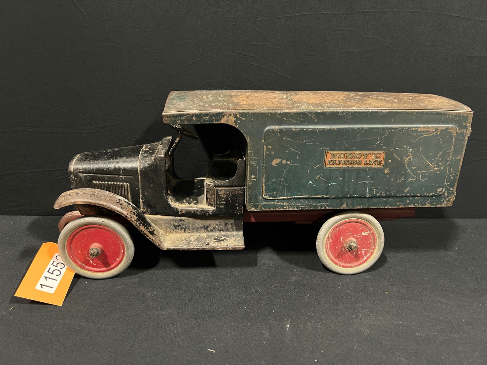 Buddy L Express line truck pressed steel toy: Original condition buddy L express line. 25" H x 12" W x 7" D.