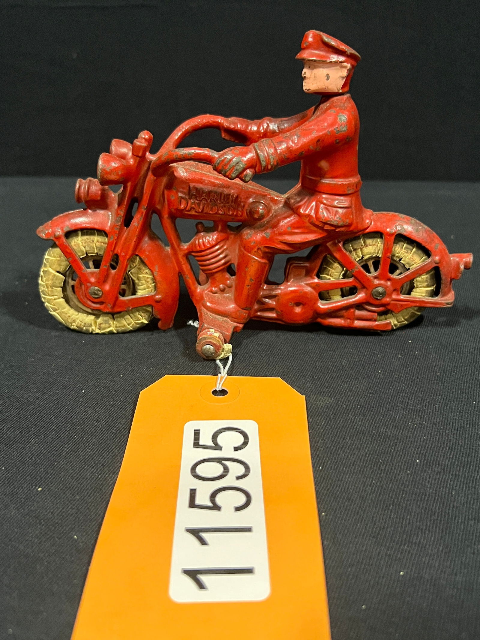 Hubley Cast Iron Harley Davidson Motorcycle Toy 7 Auction