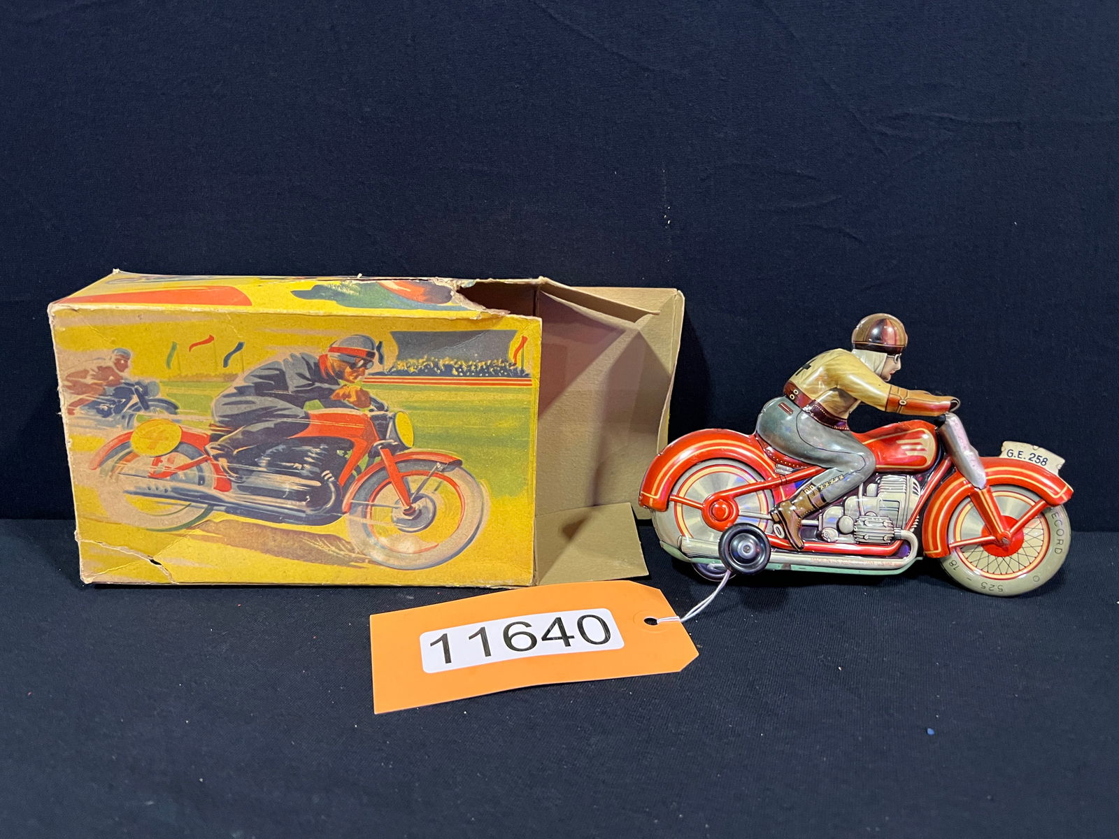 Technofix tin litho wind up motorcycle toy (1 of 4)