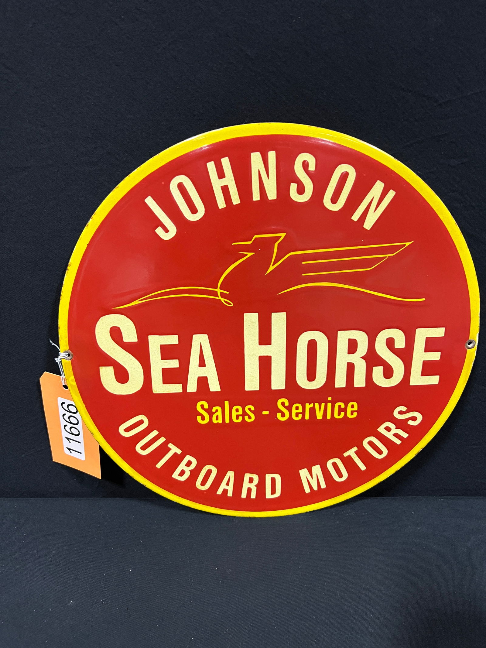 SSP Johnson sea horse outboard motors porcelain sign (1 of 2)