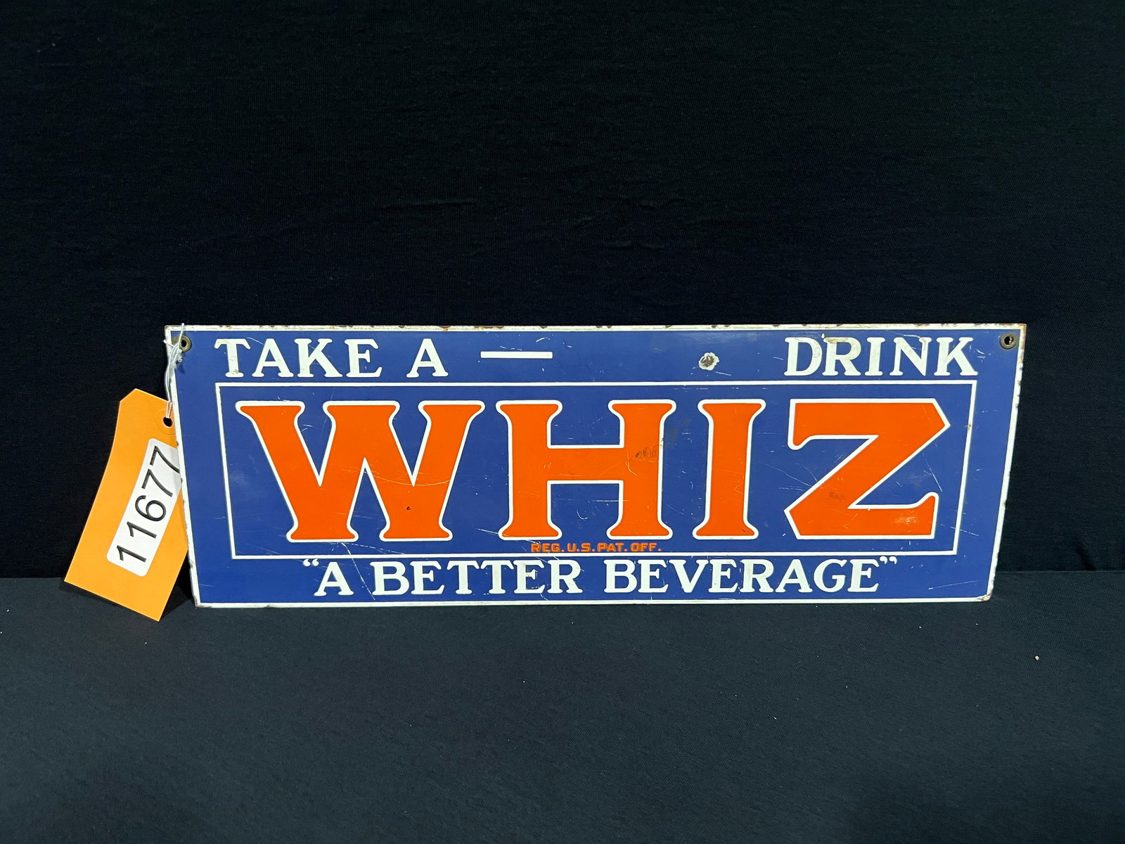 SSP reproduction Whiz drink beverage metal sign (1 of 1)