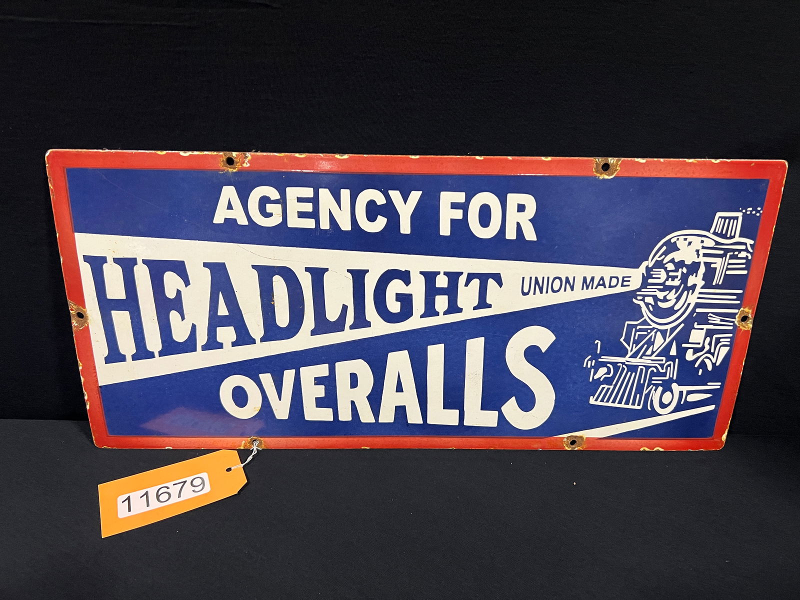 SSP Union Overalls headlight reproduction sign (1 of 1)